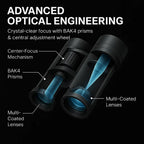 Compact HD Binoculars – 40x Zoom & Wide Field of View