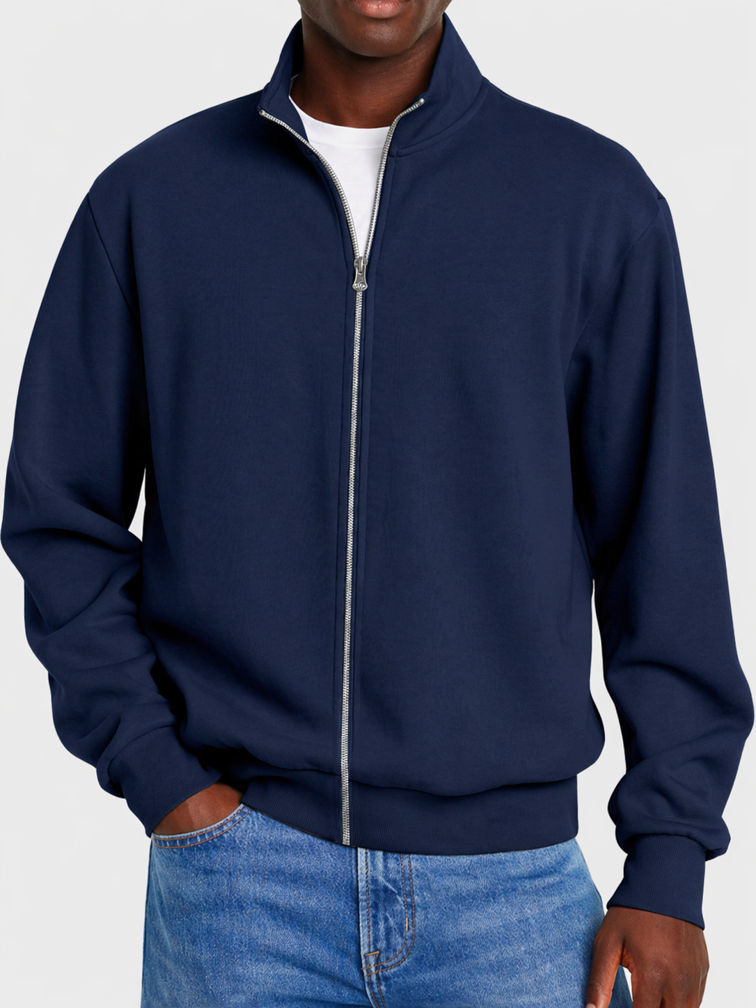 Mens Knit Cardigan Sweater Full Zip - Image 27