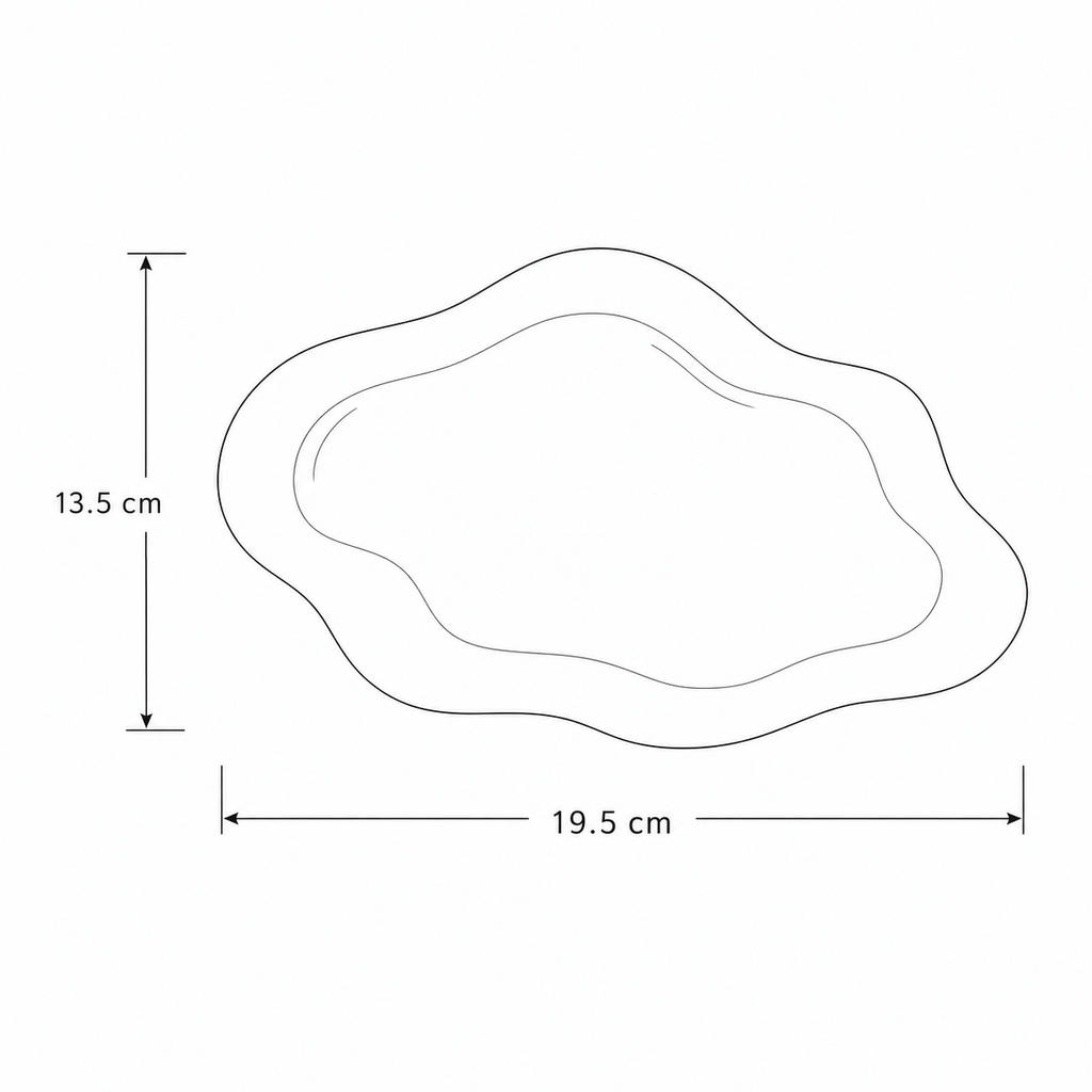 Elegant White Ceramic Jewelry Tray