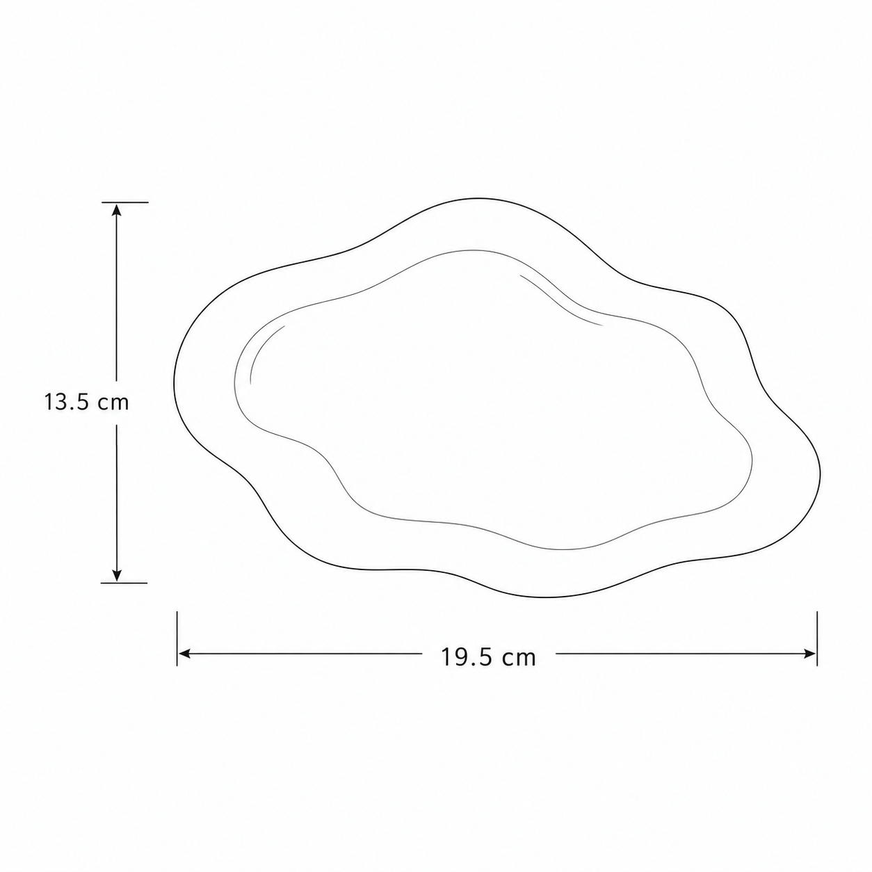 Elegant White Ceramic Jewelry Tray