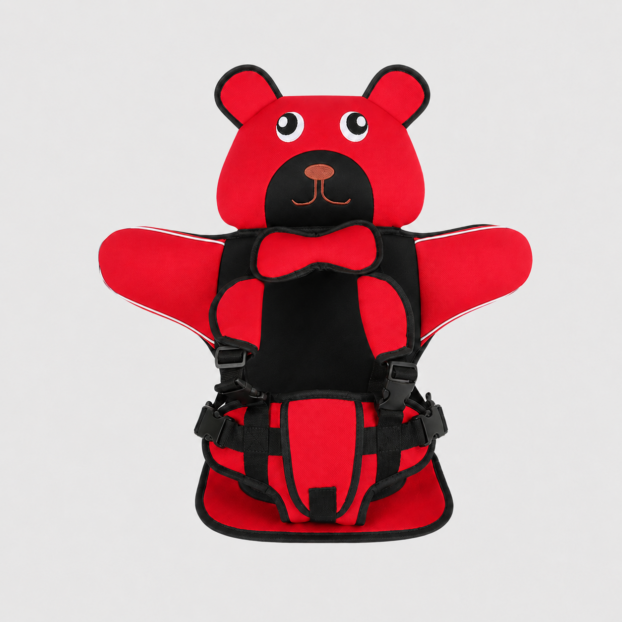 Adjustable Child Travel Booster Seat with Bear Design