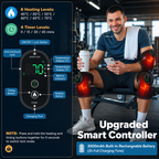 3-in-1 Cordless Knee Heating Pad with Smart Temperature Control
