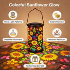 Solar Sunflower Garden Light Waterproof Outdoor Lantern Warm Glow Patio Decor - Image 3