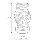 Wooden USB Table Lamp with Adjustable Brightness