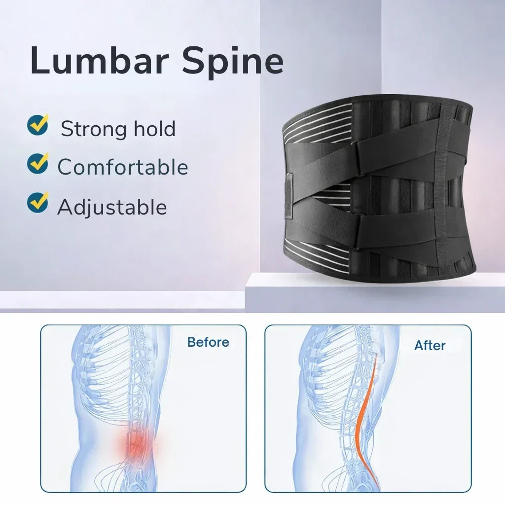 Lumbar Support Belt Adjustable Compression Straps - Image 6