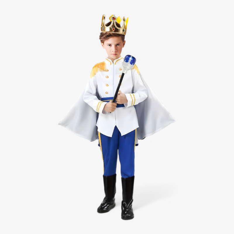 Boys 4 Piece Prince Costume Set - Image 3