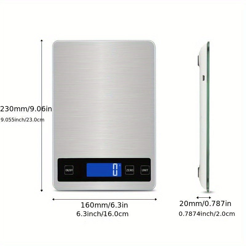 Digital Kitchen Scale 15kg Precision USB Rechargeable Food Weighing - Image 4
