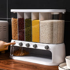 Airtight Pantry Organizer Multi Compartment Grain Rice Dry Food Dispenser - Image 3