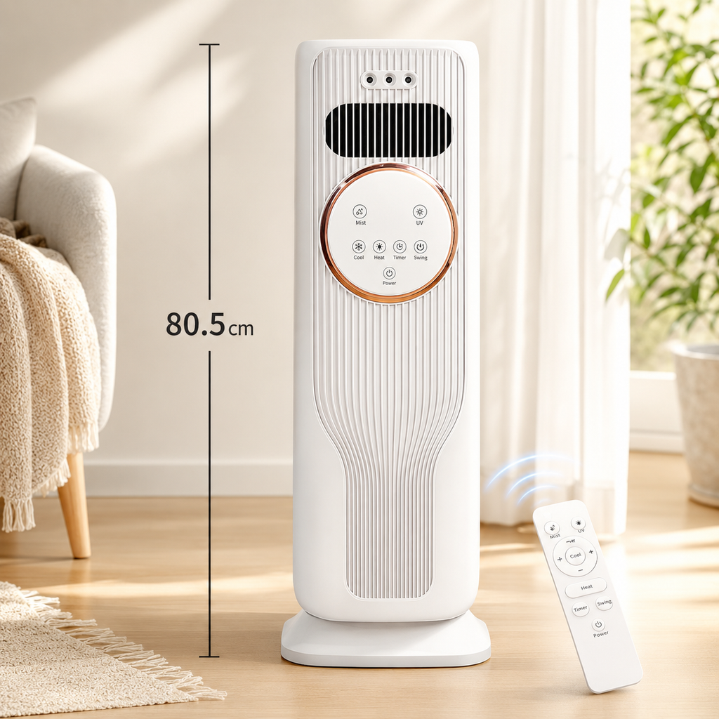 Portable Air Cooler & Heater with 4-in-1 Comfort Control