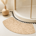 Curved Thickened Non-Slip Bath Mat for Shower and Toilet Floor