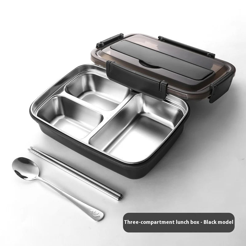 Stainless Steel Bento Lunch Box Airtight Compartments - Image 2