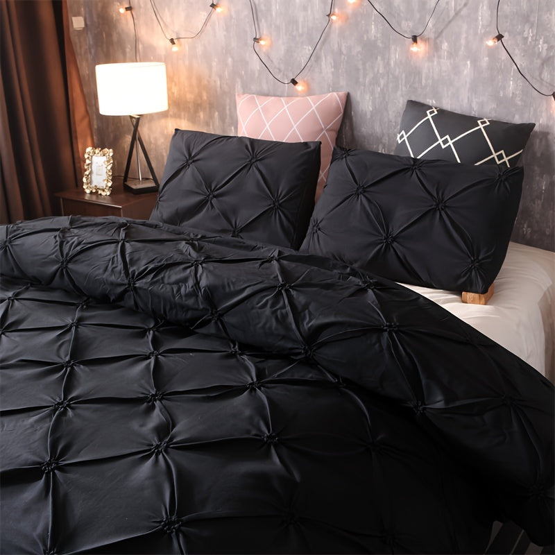 White Pintuck Quilts Cover Set