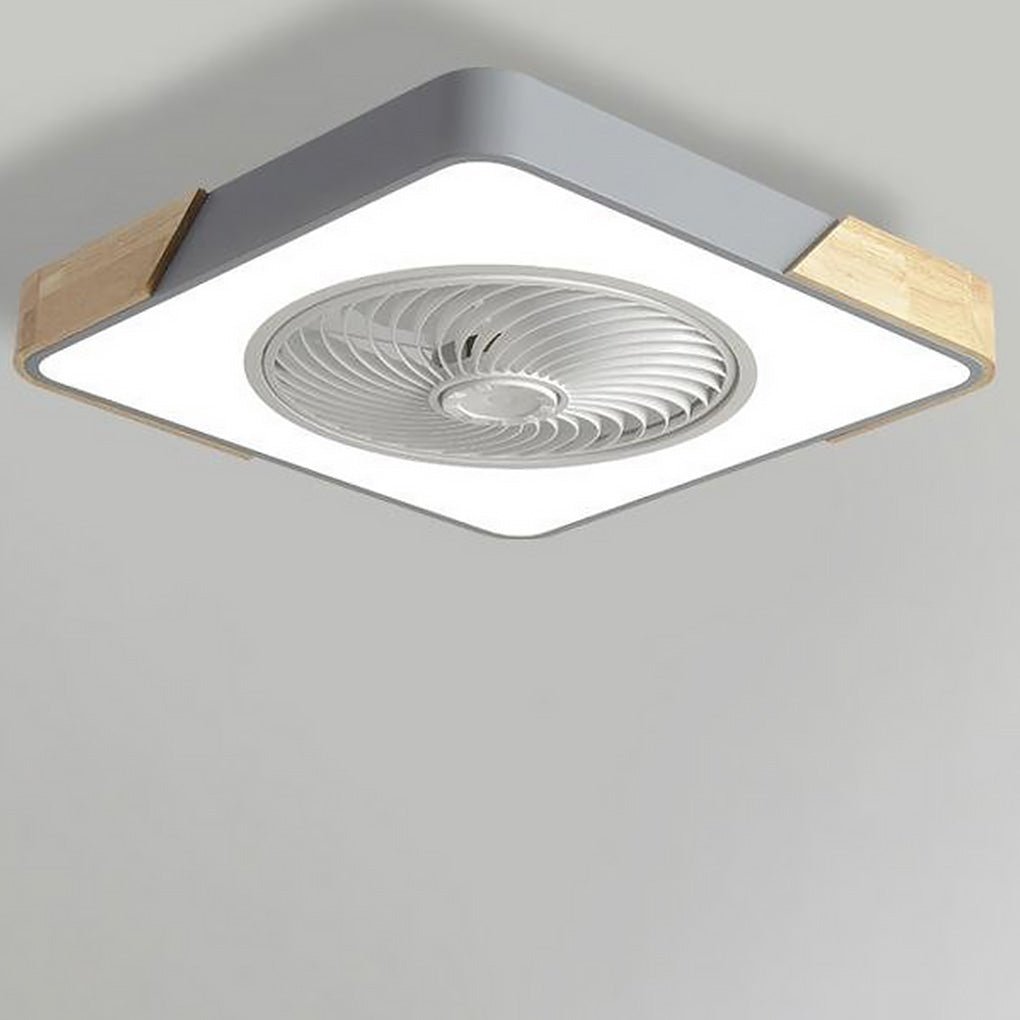 Bladeless Ceiling Light with Quiet Fan and Remote Control