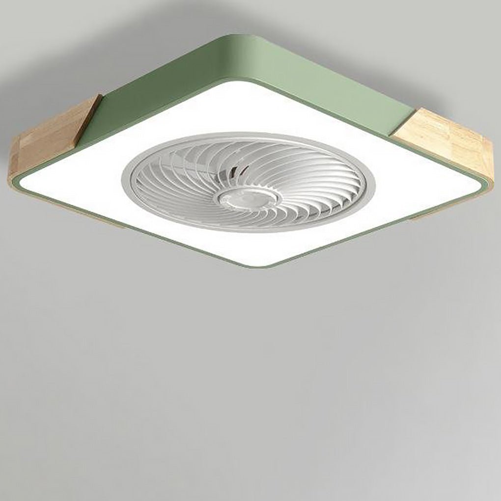 Bladeless Ceiling Light with Quiet Fan and Remote Control