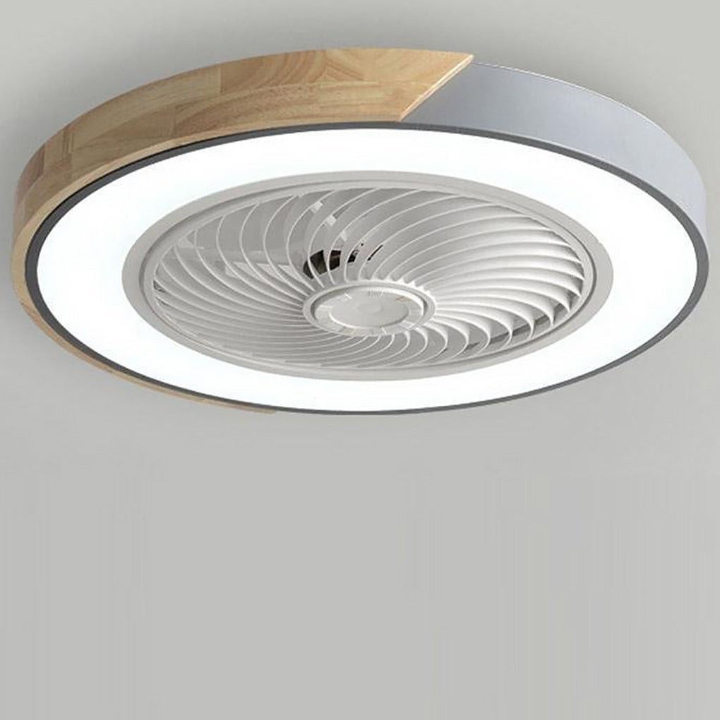 Bladeless Ceiling Light with Quiet Fan and Remote Control