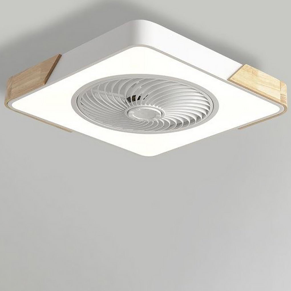 Bladeless Ceiling Light with Quiet Fan and Remote Control