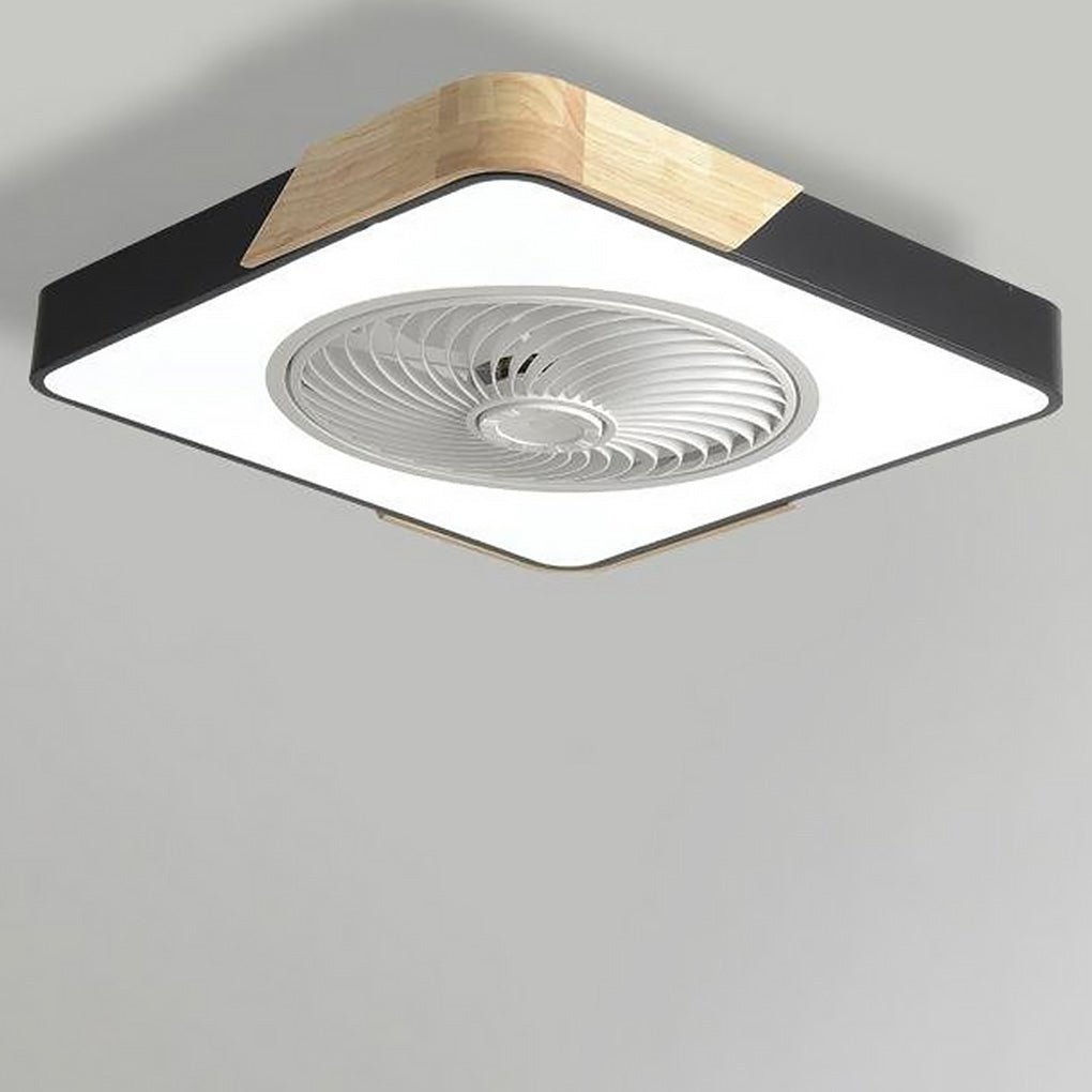 Bladeless Ceiling Light with Quiet Fan and Remote Control