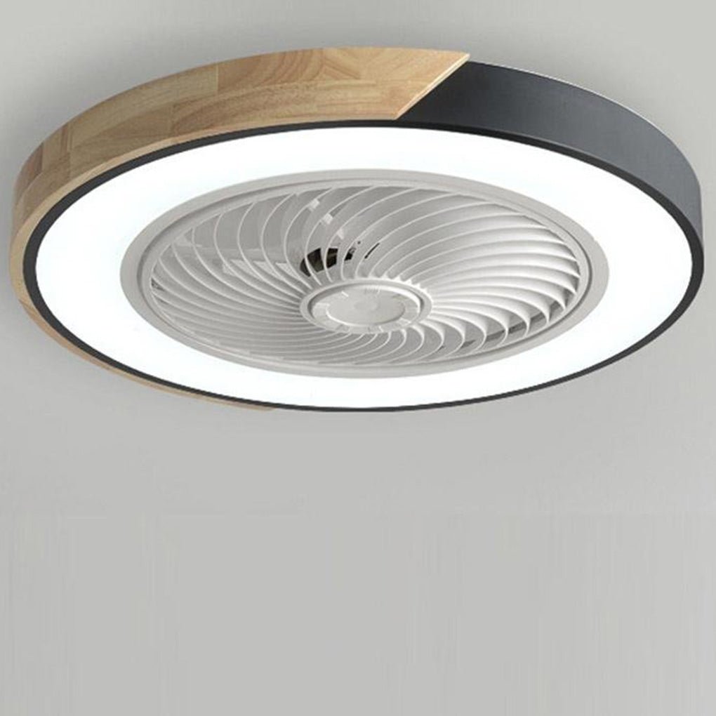 Bladeless Ceiling Light with Quiet Fan and Remote Control