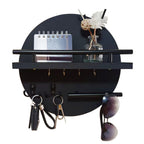 Wooden Key Holder Wall Mounted Entryway Organizer Shelf