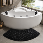 Curved Thickened Non-Slip Bath Mat for Shower and Toilet Floor