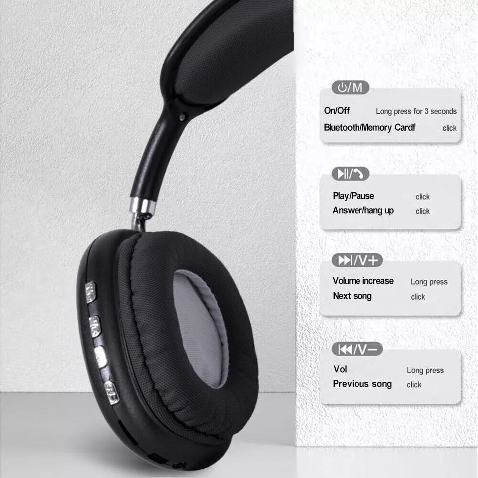 Lightweight Bluetooth Headphone with Deep Bass & Clear Treble