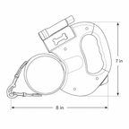 Bondilane — 10FT Dual Retractable Dog Leash with Flashlight