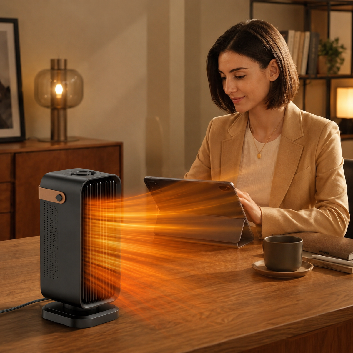 Bondilane — 1200W Portable Electric Desktop Heater with Safe Fast Heating