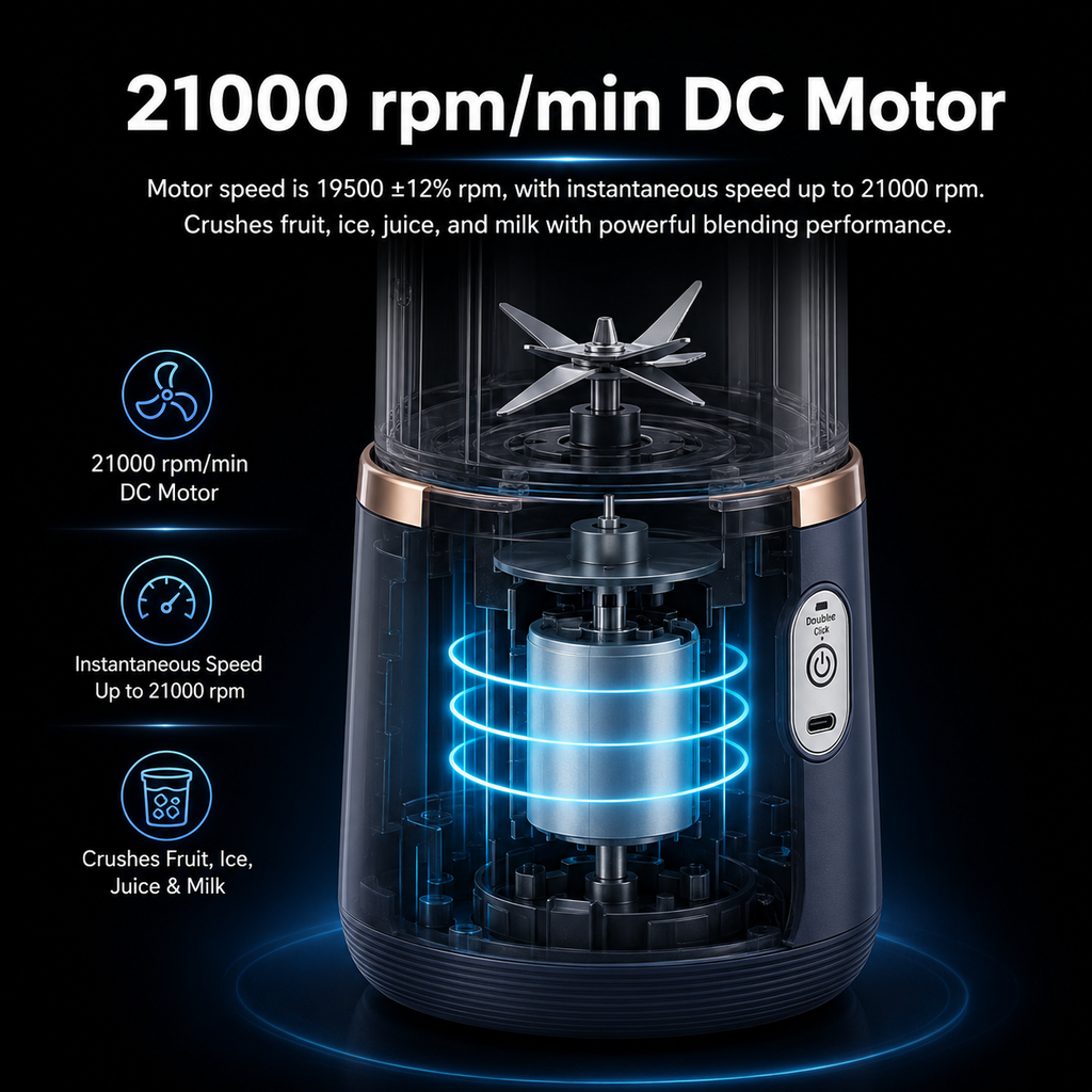 Bondilane — Portable USB Rechargeable Juicer Blender with 2 Cups