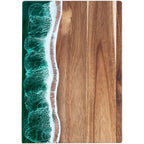 Bondilane — Acacia Wood Cutting Board Ocean Resin Charcuterie Cheese Serving Board