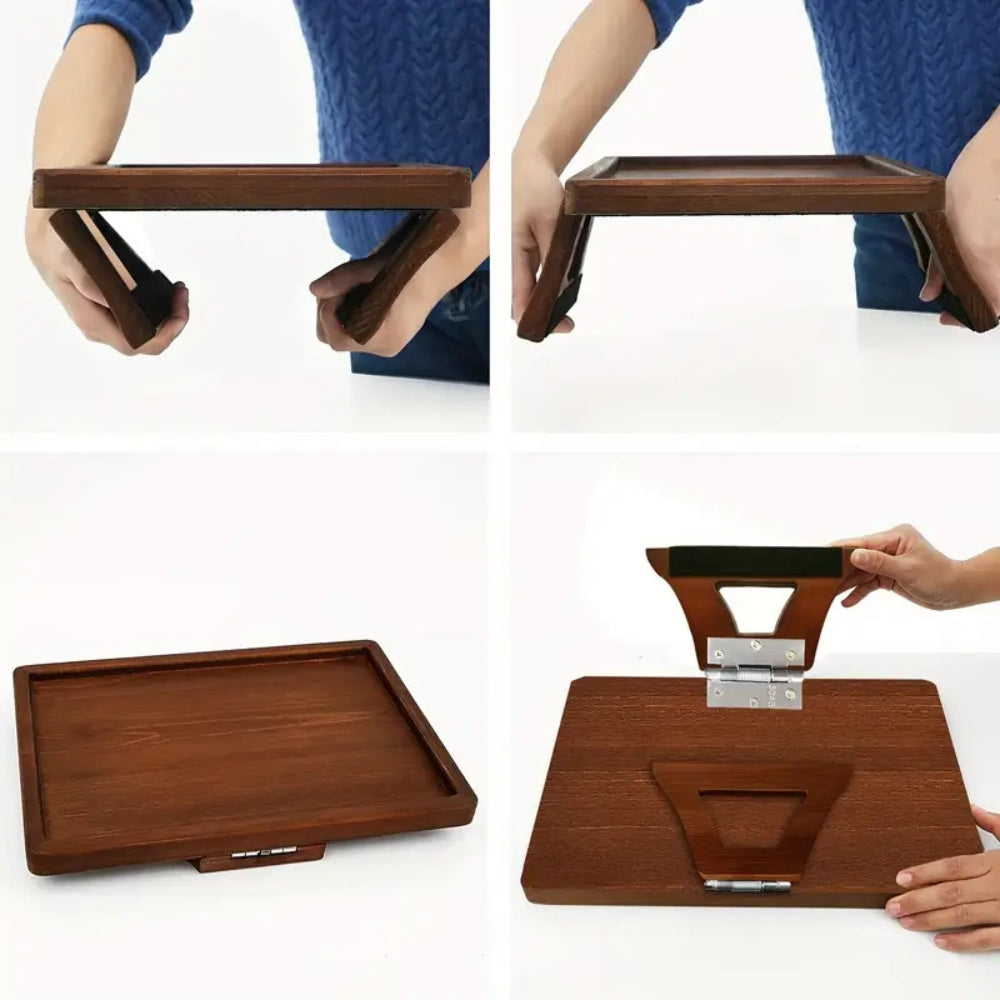 Bondilane — Bamboo Clip-On Armrest Tray Table