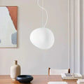 Bondilane — Aesthetics Round Pebble-like Hanging Light with Frosted Glass Design