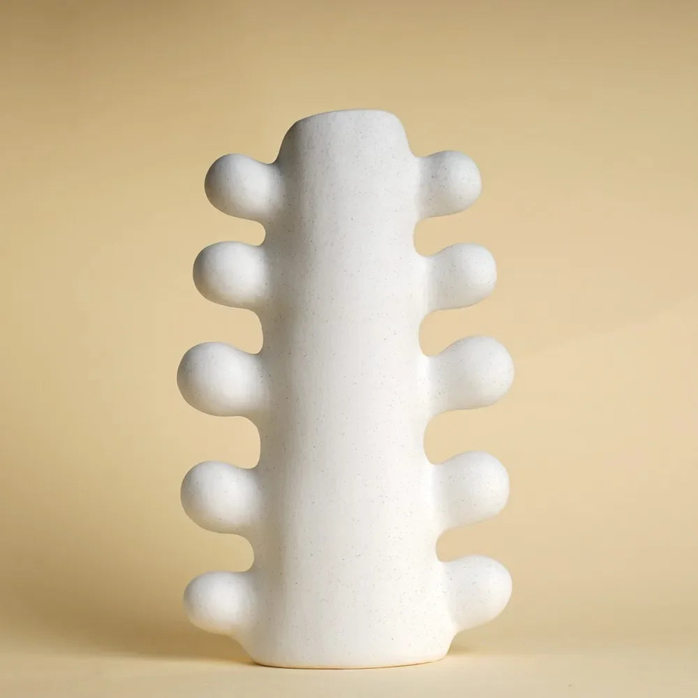 Bondilane — Artistic Textured Ceramic Decorative Chrysalis Flower Vase