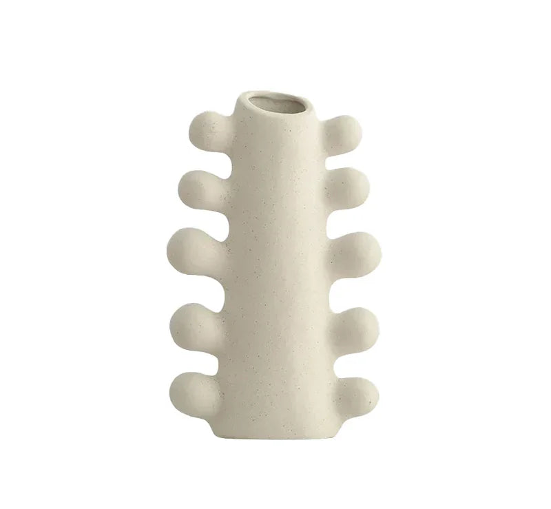 Bondilane — Artistic Textured Ceramic Decorative Chrysalis Flower Vase