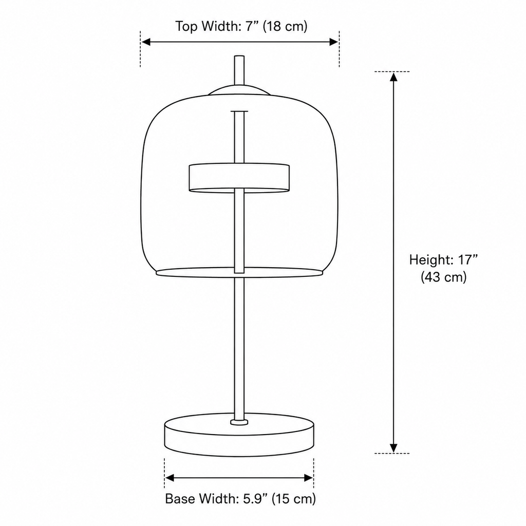 Bondilane — Stained Glass Table Lamp Gold Iron Base