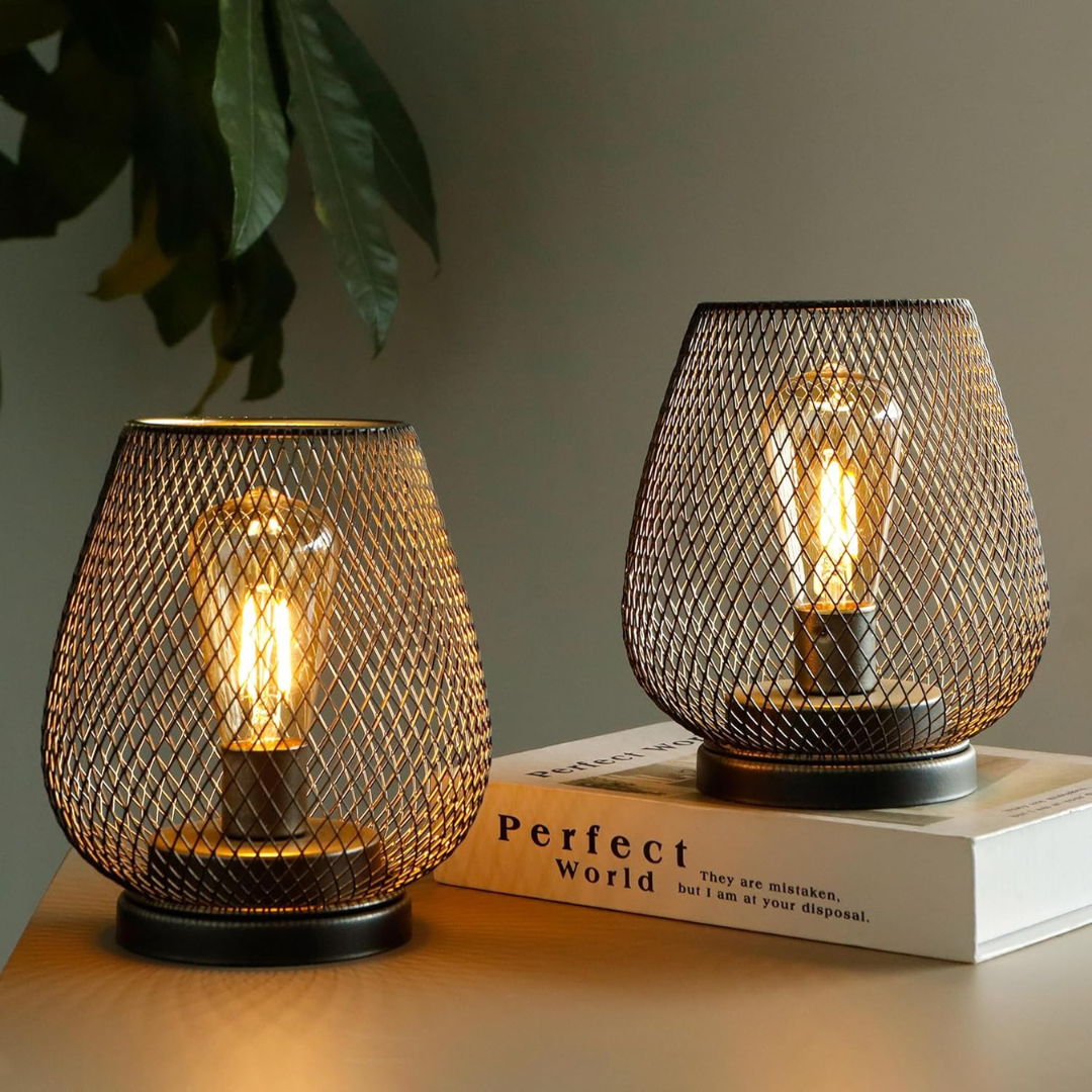 Bondilane — Wireless Rechargeable Metal Mesh Table Lamp Warm White LED