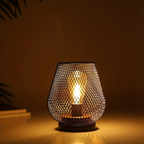 Bondilane — Wireless Rechargeable Metal Mesh Table Lamp Warm White LED