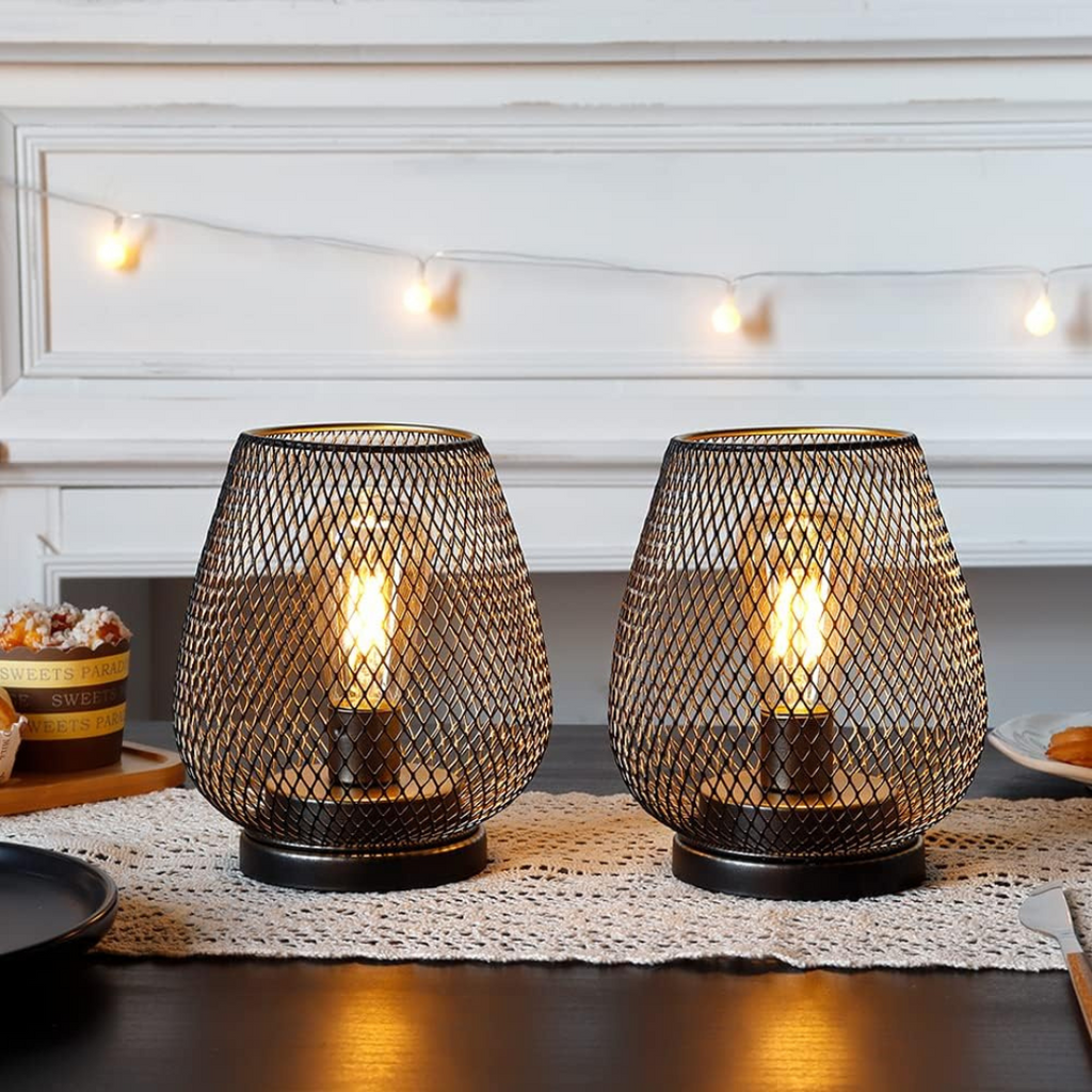 Bondilane — Wireless Rechargeable Metal Mesh Table Lamp Warm White LED