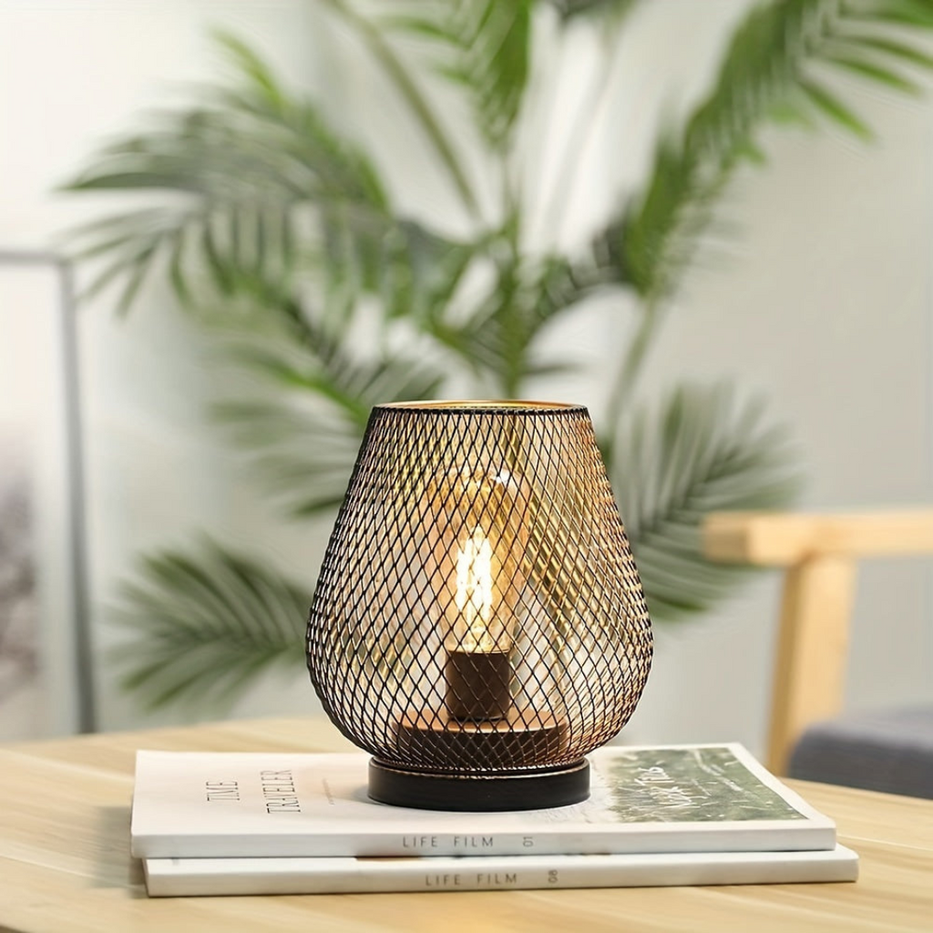Bondilane — Wireless Rechargeable Metal Mesh Table Lamp Warm White LED