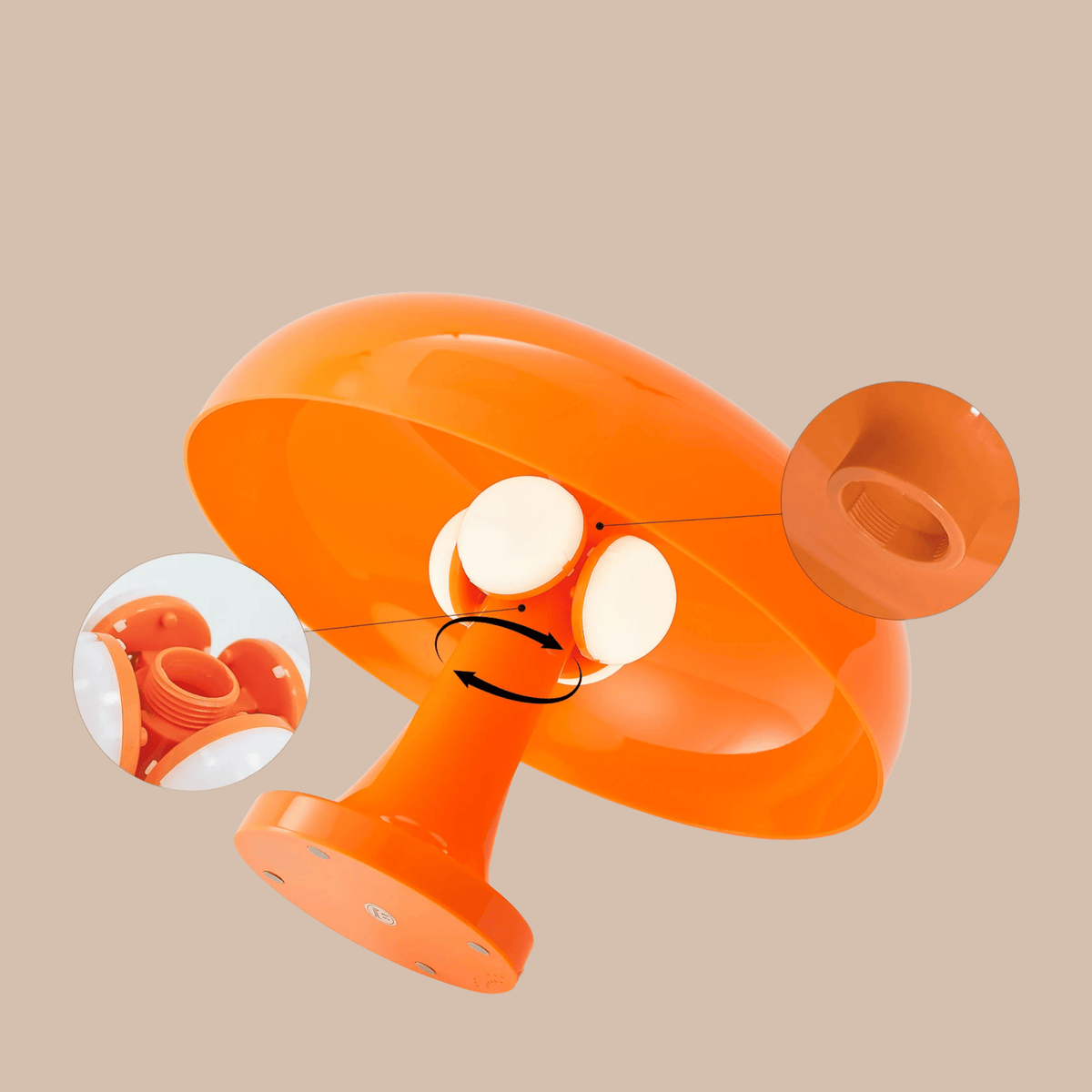 Bondilane — Retro Mushroom Ambient Table Lamp