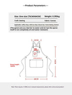 Bondilane — Canvas Apron Unisex Chef Work Apron Pockets Adjustable Durable