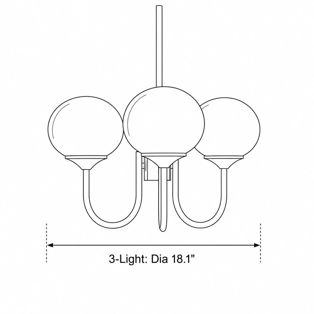 Bondilane — Modern Glass Globe Chandelier