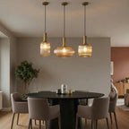 Bondilane — Retro Glass Wave Pendant Light