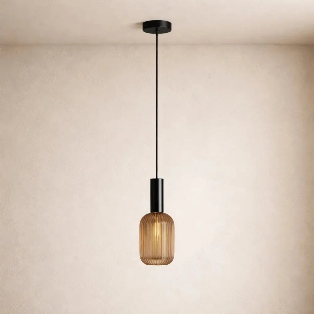 Bondilane — Retro Glass Wave Pendant Light