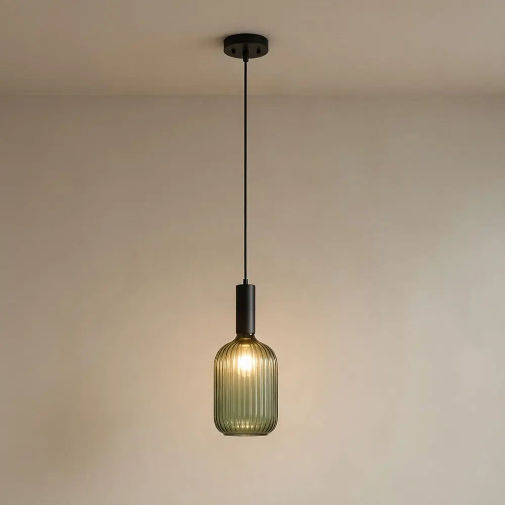 Bondilane — Retro Glass Wave Pendant Light