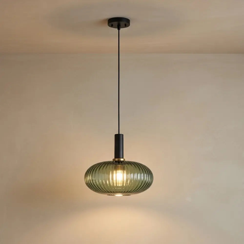 Bondilane — Retro Glass Wave Pendant Light