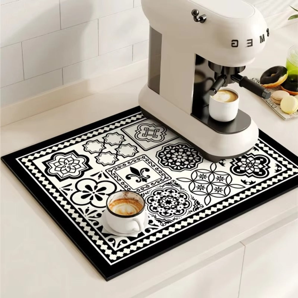 Bondilane — Coffee Bar & Sink Mat Absorbent & Stylish Pattern