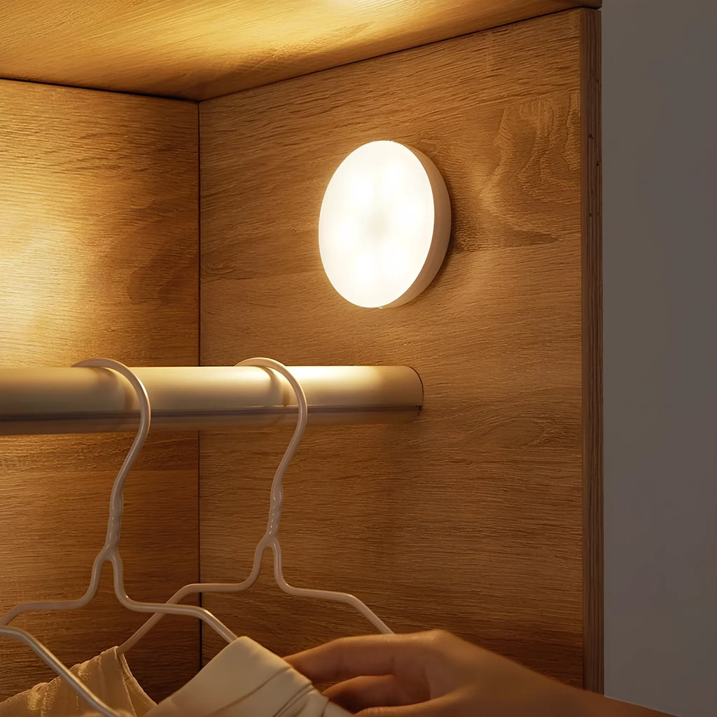 Bondilane — Compact Round Magnetic Motion Sensor Night LED Light