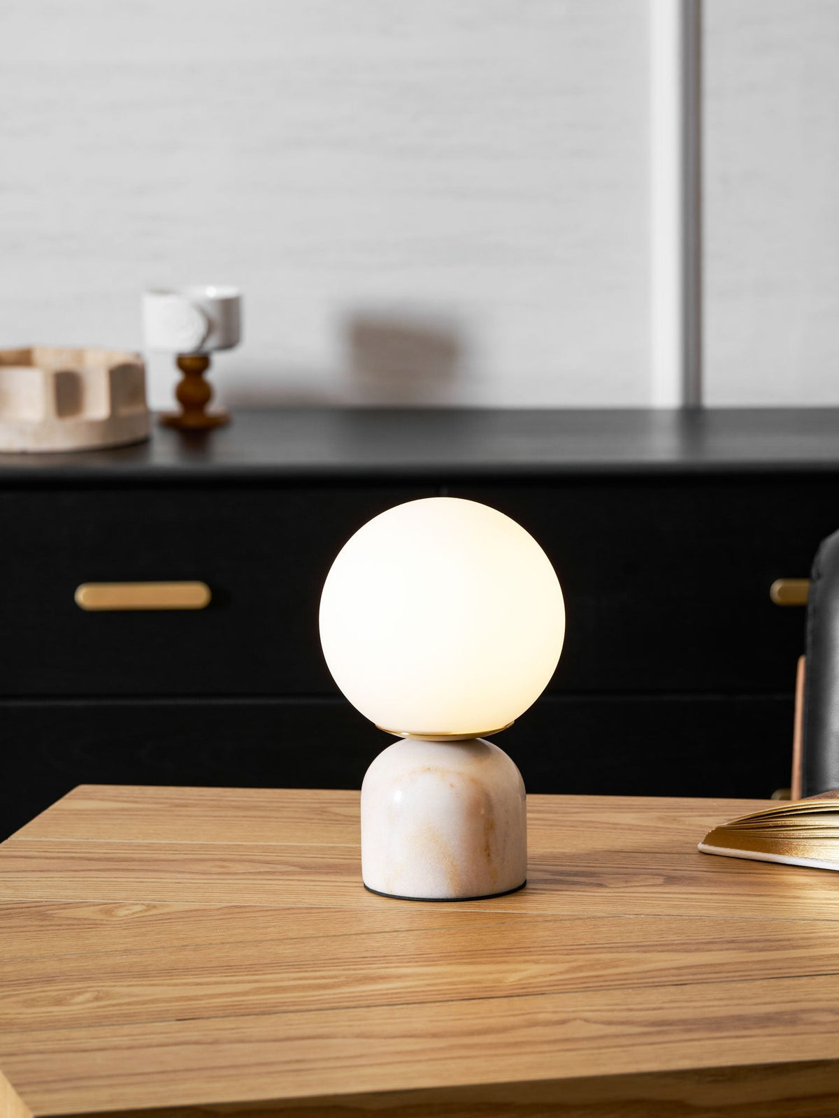 Bondilane — Contemporary Orb Accent Table Lamps for Indoor Use
