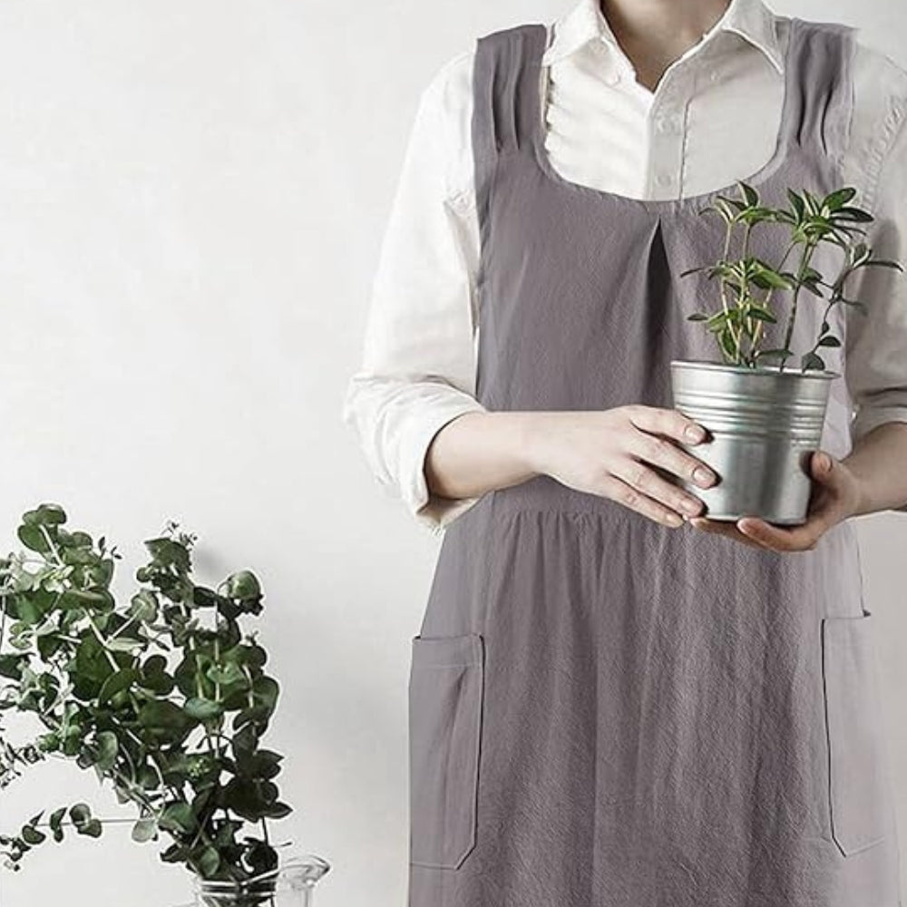 Bondilane — Cross‑Back Apron Dress Korean‑Inspired Minimalist Style