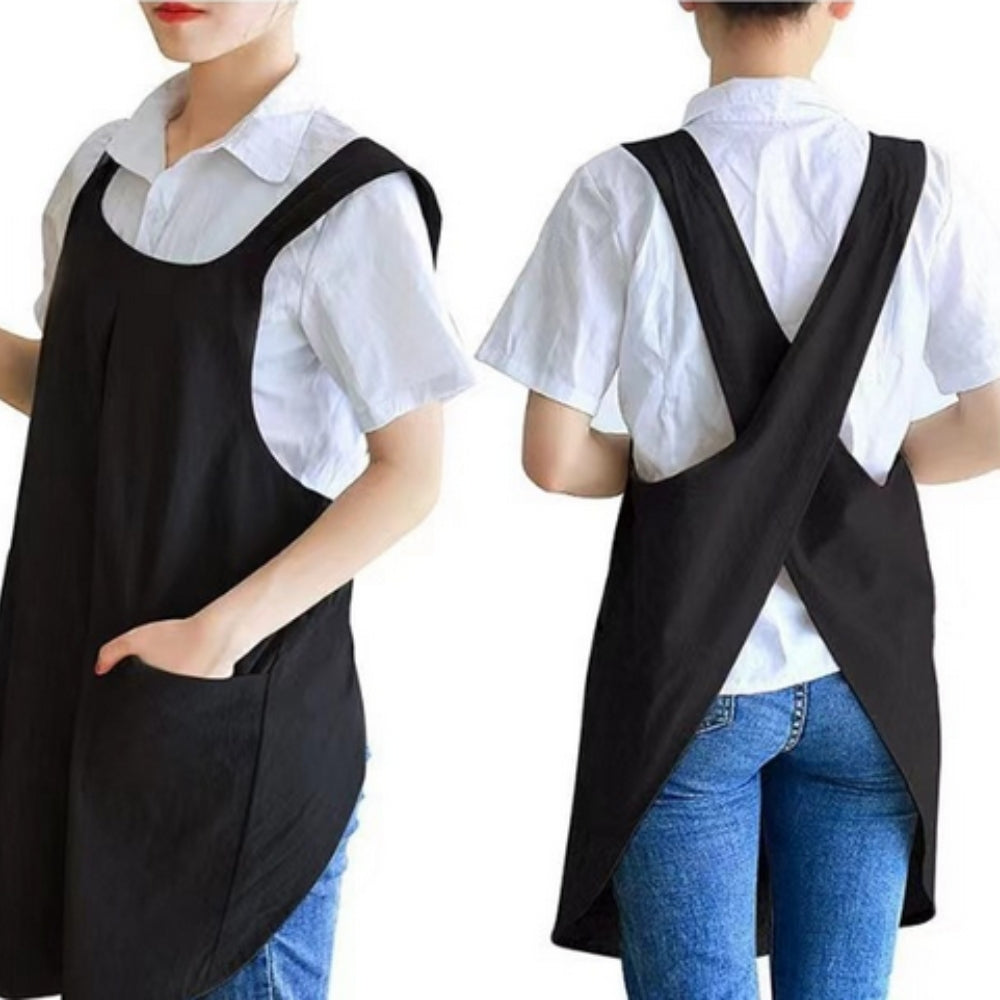 Bondilane — Cross‑Back Apron Dress Korean‑Inspired Minimalist Style